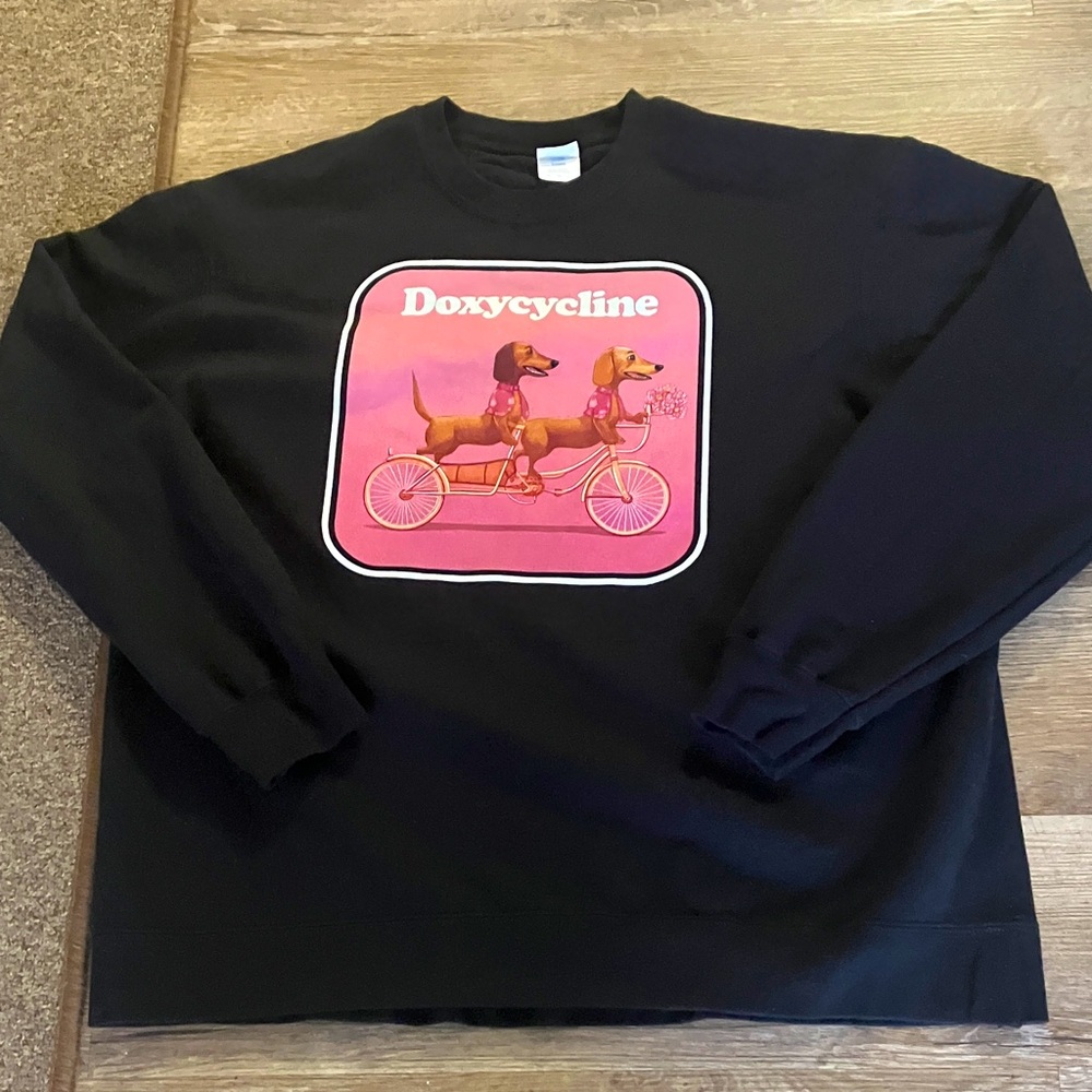 Doxycycline Black Dog Sweatshirt